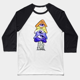 Third eye mushroom Baseball T-Shirt